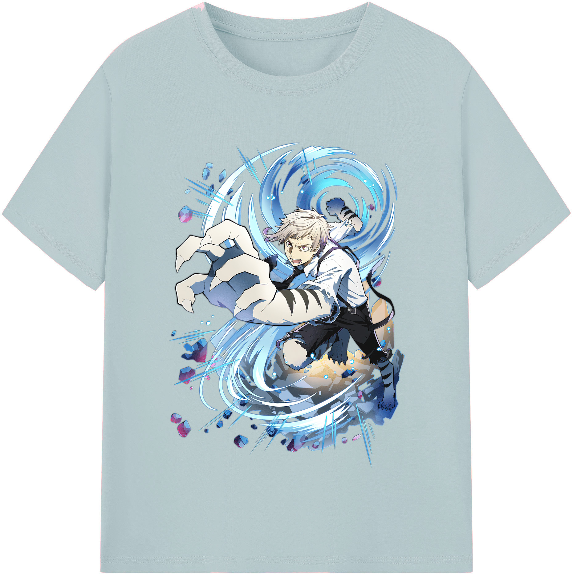 （画像用） 文豪ストレイドッグス Bungo Stray Dogs 綿100％半袖Tシャツ（フロントプリント）